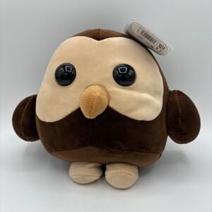Adopt Me Owl With Fez Virtual Code Plush Toy 8 Inch Brown Tan NEW Jazwares